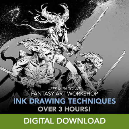 Fantasy Art Workshop Ink Drawing Techniques Digital Download